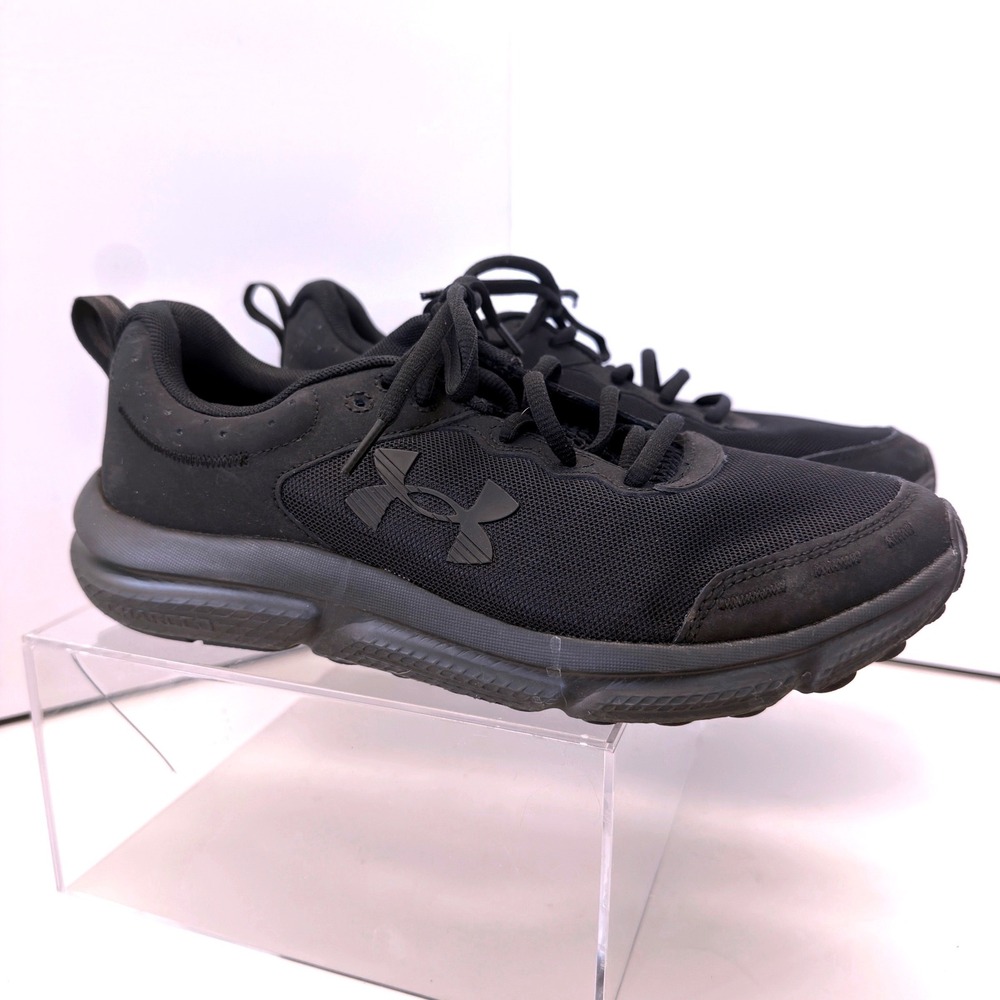 Under Armour Charged Assert 9 Mens Running Shoes Triple Black Sneakers 3024848